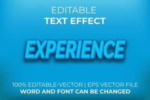 Experience text effect, easy to edit vector