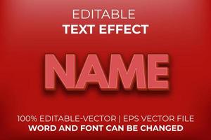 Name text effect, easy to edit vector