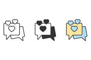 comment icons  symbol vector elements for infographic web