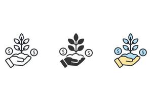 investment icons  symbol vector elements for infographic web