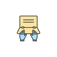 Typing icons  symbol vector elements for infographic web