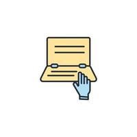 laptop icons  symbol vector elements for infographic web