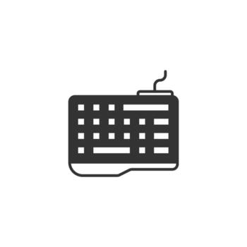 iconos de teclado símbolo elementos vectoriales para web infográfico vector