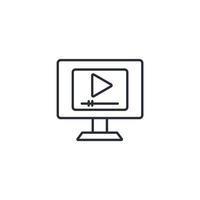 iconos de video símbolo elementos vectoriales para web infográfico vector