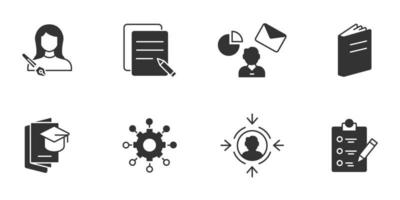 copywriting icons set . copywriting pack symbol vector elements for infographic web