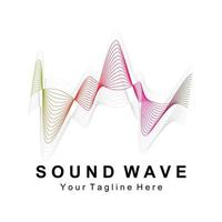 Sound waves vector illustration