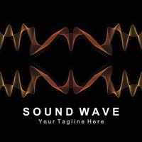 Sound waves vector illustration