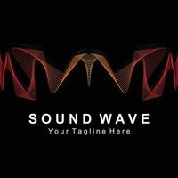 Sound waves vector illustration