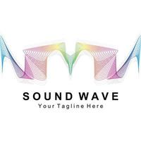 Sound waves vector illustration