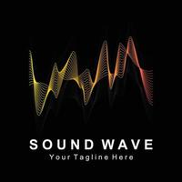 Sound waves vector illustration