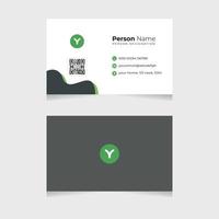 Minimalist Minimal simple business card vector