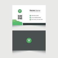 Minimalist Business card plain simple vector