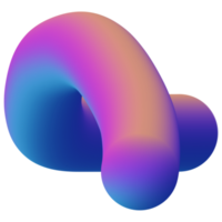 3D-Flüssigkeit amorph in mehreren Farbverläufen. png