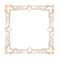 classy art deco in line geometric style for frame design png