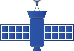 Representación gráfica de ilustración vectorial de comunicación por satélite vector