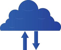 Cloud Storage Vector Illustration Graphical Representation
