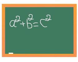 junta escolar y el teorema de pitágoras vector