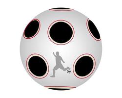 Ball for football on a white background vector