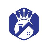 Home king vector logo design.