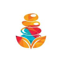 Spa and meditation vector logo design. Zen and wellness logo concept.