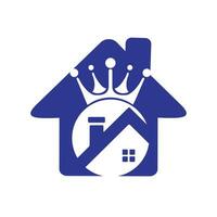 Home king vector logo design.