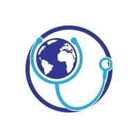 plantilla de logotipo de vector de cuidado mundial.