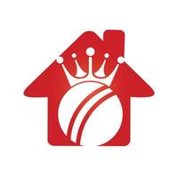 Cricket king vector logo design.