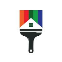 Creative home paint vector logo design template.