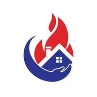 Home insurance vector logo concept.