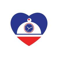 Food time vector logo design template. Restaurant and cafe logo concept.