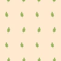 Green oak leaf pattern. Autumn illustration for backgrounds, advertising, print, wrapping paper, web. vector