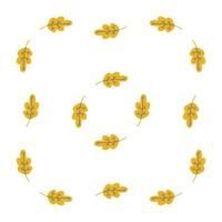 Oak leaf pattern. Autumn illustration for backgrounds, advertising, print, wrapping paper, web. vector