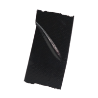 cinta adhesiva negra arrugada y pegada para elemento de diseño png