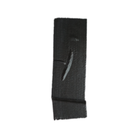 cinta adhesiva negra arrugada y pegada para elemento de diseño png