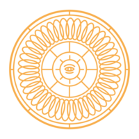 mandala linea geometrico design png