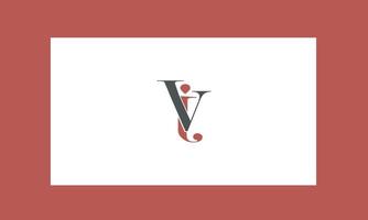Alphabet letters Initials Monogram logo VJ, JV, V and J vector