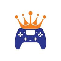 Game king vector logo design.