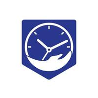 vector de diseño de plantilla de logotipo de cuidado de tiempo. concepto de diseño, símbolo creativo, icono.