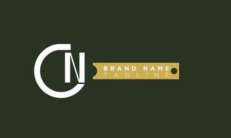 Alphabet letters Initials Monogram logo CN, NC, C and N vector