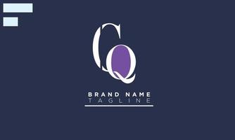 Alphabet letters Initials Monogram logo CQ, QC, C and Q vector