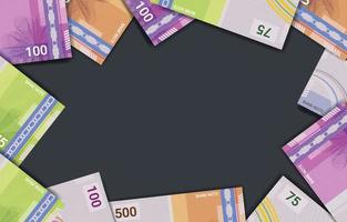 Realistic Money Design Background vector