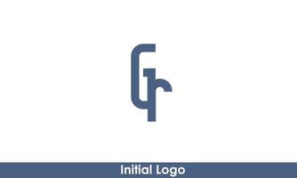 Alphabet letters Initials Monogram logo GR, RG, G and R vector