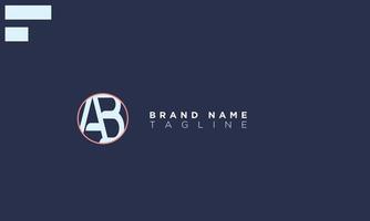 Alphabet letters Initials Monogram logo AB, BA, A and B vector