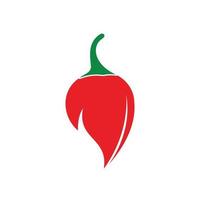 Chili hot and spicy food vector logo design inspiration. Chili pepper icon vector logo template.