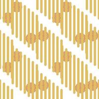 seamless pattern of geometric shapes circles lines in autumn colors vector