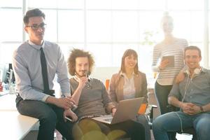 Portrait of a business team At A Meeting photo