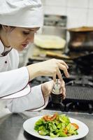 chef preparing meal photo