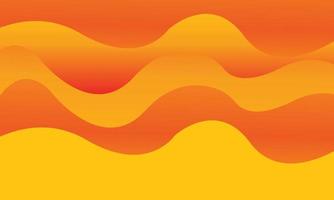 abstract orange wavy background vector