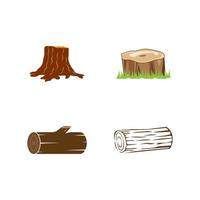 icono de tronco de arbol vector