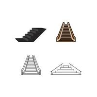 vector de icono de escaleras